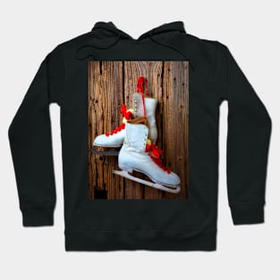 White Ice Skates Still Life Hoodie